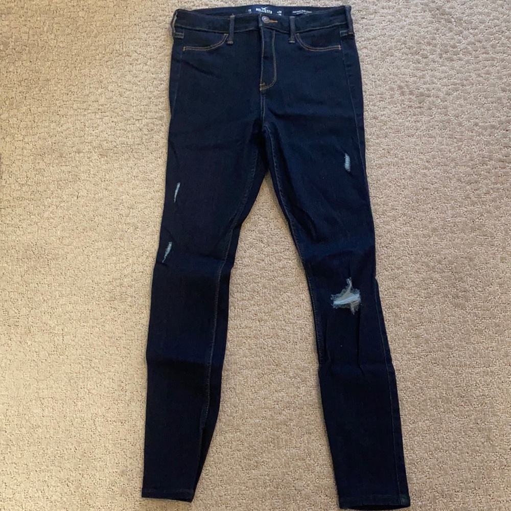 High rise jean leggings